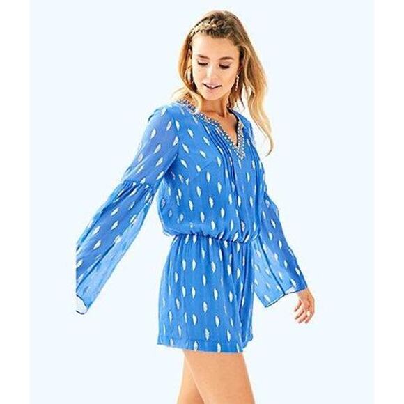 Lilly Pulitzer Ariele Silk Romper – Size XS – EUC - Picture 7 of 16